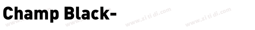 Champ Black字体转换